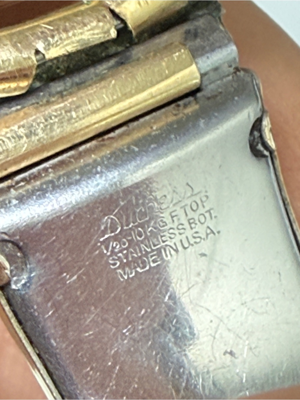 Omega vintage Automatic Bumper 14K  Yellow Gold with leather adjustable watch - Picture 10 of 13